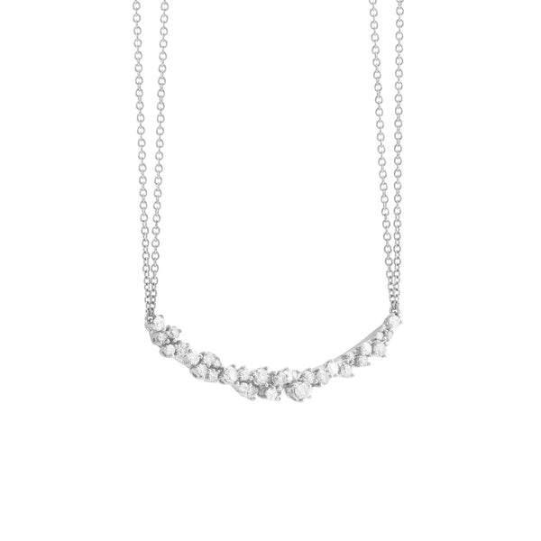 Mimosa White Gold and Diamond Necklace